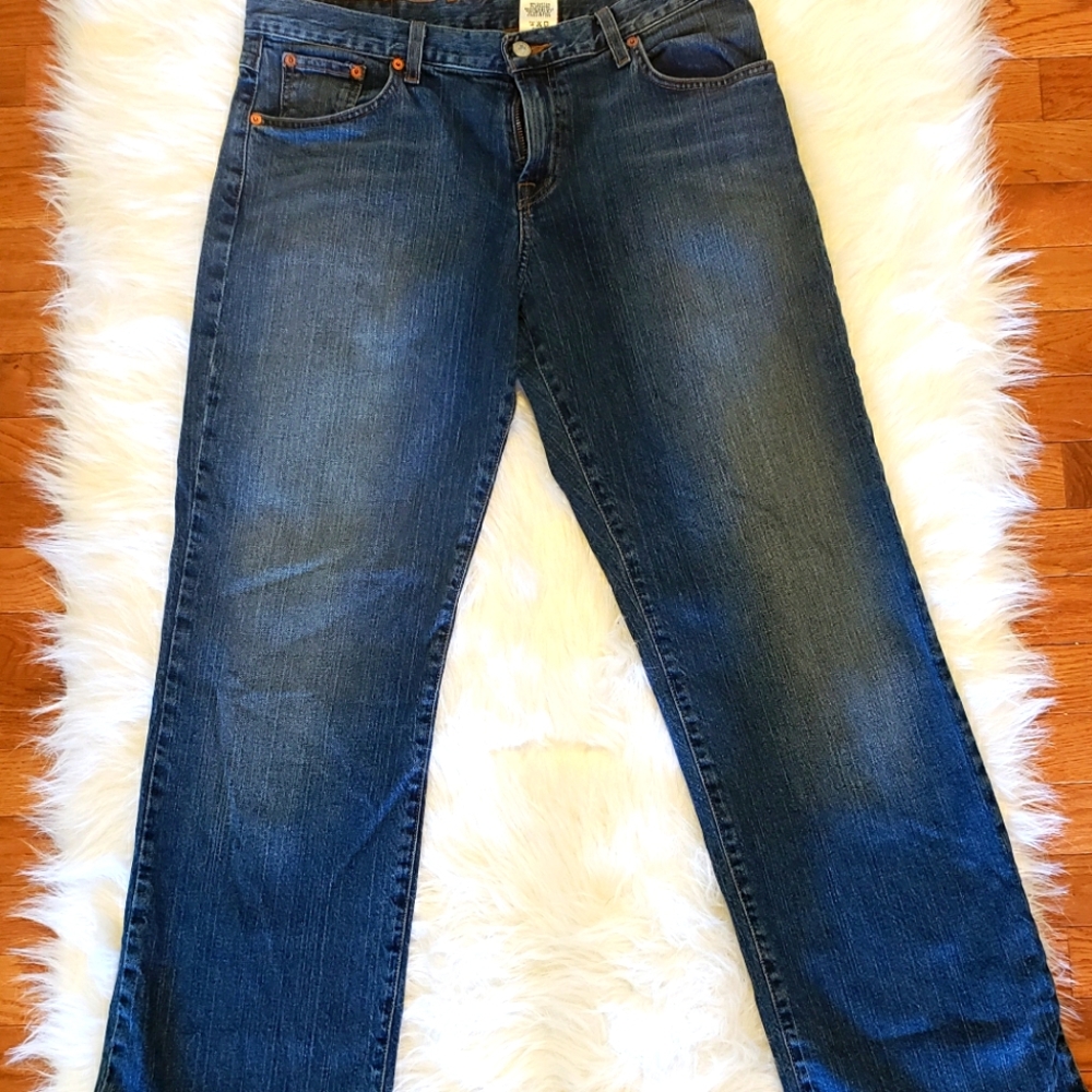 Mens Lucky Brand Dungaree jeans. Red label. 32